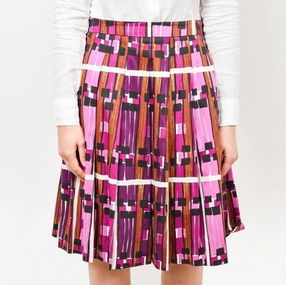 MaxMara Weekend Plaid Pleated Skirt 8 - Picture 1 of 5